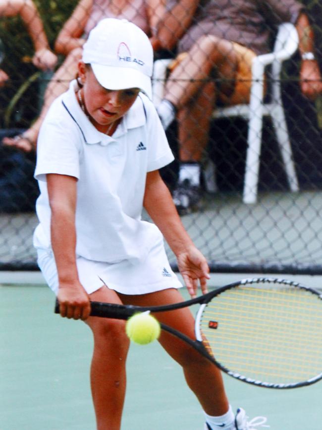 Barty in action as a 9-year-old during an under-11’s competition in 2005.