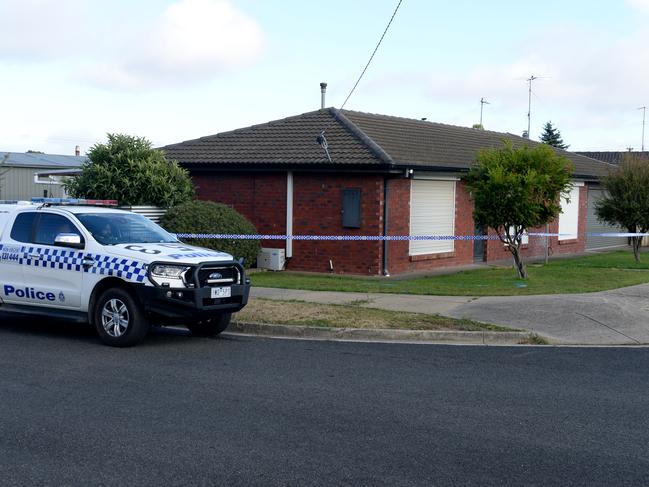 A Sebastopol property linked to the murder of a girl in her 20s. Picture: Andrew Henshaw