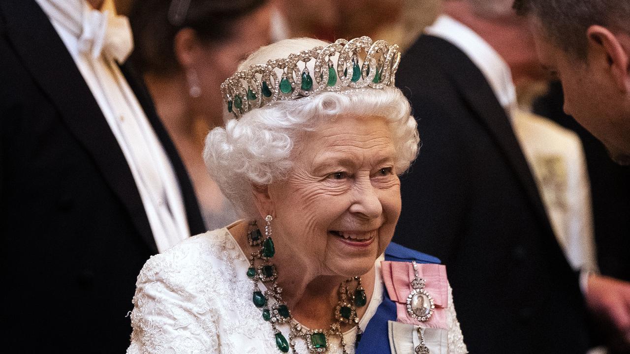 Queen Elizabeth II talks to guests at an evening reception for members of the Diplomatic Corps at Buckingham Palace. December 11, 2019. Picture: Victoria Jones. WPA Pool. Getty Images