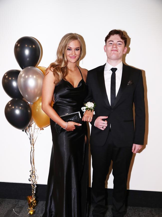 Imogen Lehndorf and Connor James at Trinity Lutheran College formal at Gold Coast Convention and Exhibition Centre. Photograph : Jason O'Brien