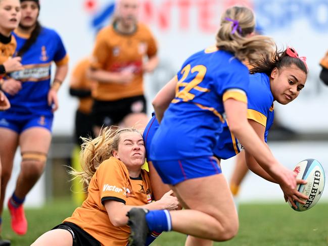 SYDNEY, AUSTRALIA - NewsLocal ,JULY 31, 2022: City vs Country Junior Rugby Union in Bathurst.U18 G  Grace Hamilton Shield.Picture: Jeremy Piper