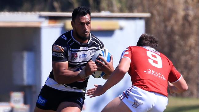 John Palavi (Tweed Heads Seagulls) – Photo: SMPIMAGES.COM / Action from Queensland Rugby League (QRL) Intrust Supercup Finals week 1 – Tweed Heads Seagulls Vs Redcliffe Dolphins played at Piggabeen Staduim, West Tweed.