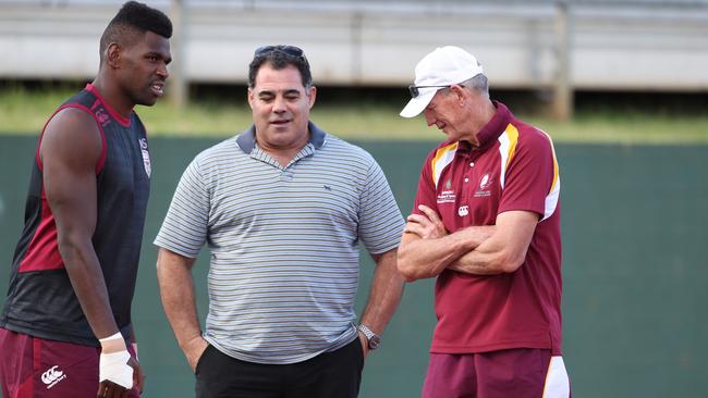 Wayne Bennett and Mal Meninga will join forces on Queensland’s coaching staff. Picture: Adam Smith