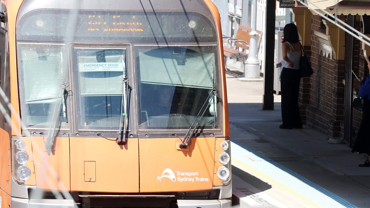 Trains delayed by man on tracks