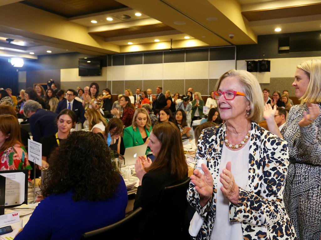 Guests rise from their seats following the speech. Picture: Lisa Maree Williams/Getty Images