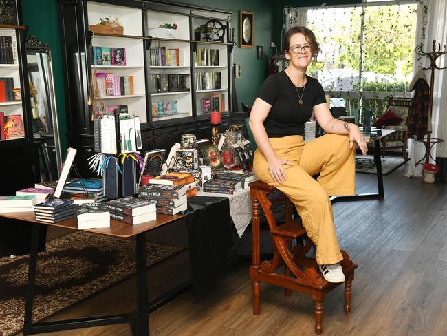 Arcane Books owner Peta Weber. Picture: Shae Beplate.