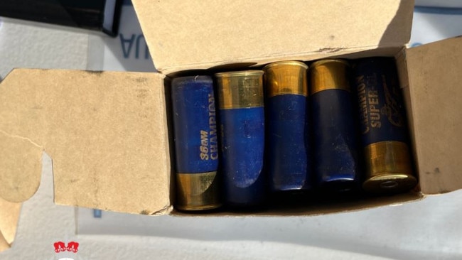 Ammunition allegedly found during the raid. Picture: ACT Policing