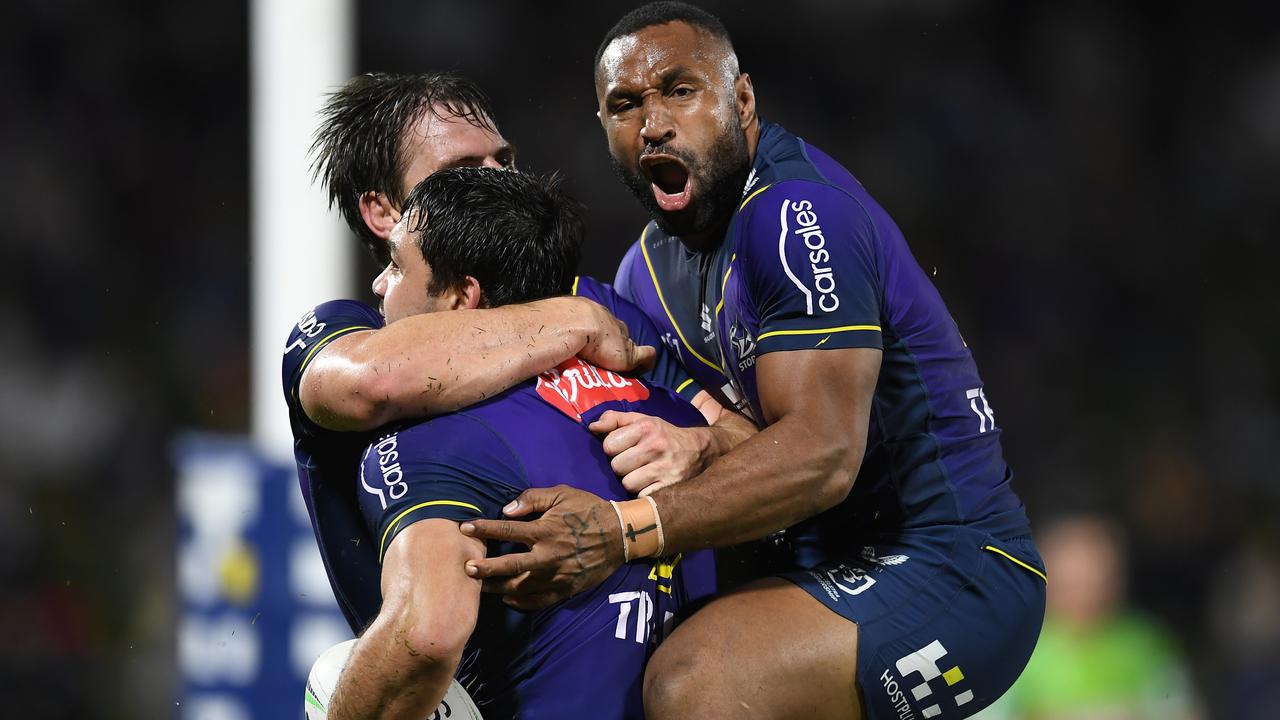 The Storm have consolidated their spot atop the NRL ladder. (Photo by Albert Perez/Getty Images)