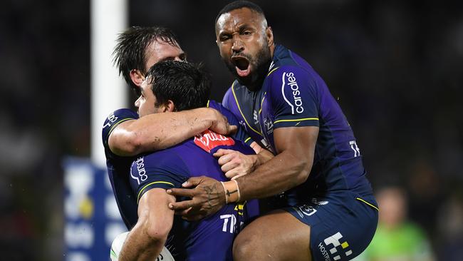 The Storm have consolidated their spot atop the NRL ladder. (Photo by Albert Perez/Getty Images)