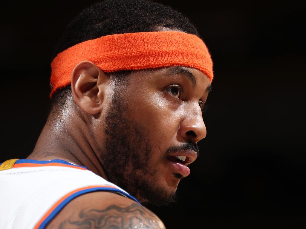 Carmelo Anthony played seven seasons with the Knicks and is impressed by how Leon Rose has turned the team around. Picture: Nathaniel S. Butler/NBAE/Getty Images