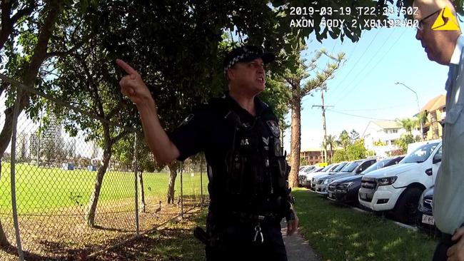 Senior Constable James Treanor outside the breakfast. Picture: Supplied