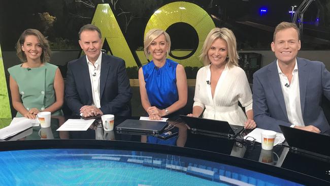 The revamped Today show launched today at the Australian Open in Melbourne. Picture: Today