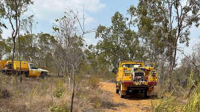 Fire crews near Mareeba.