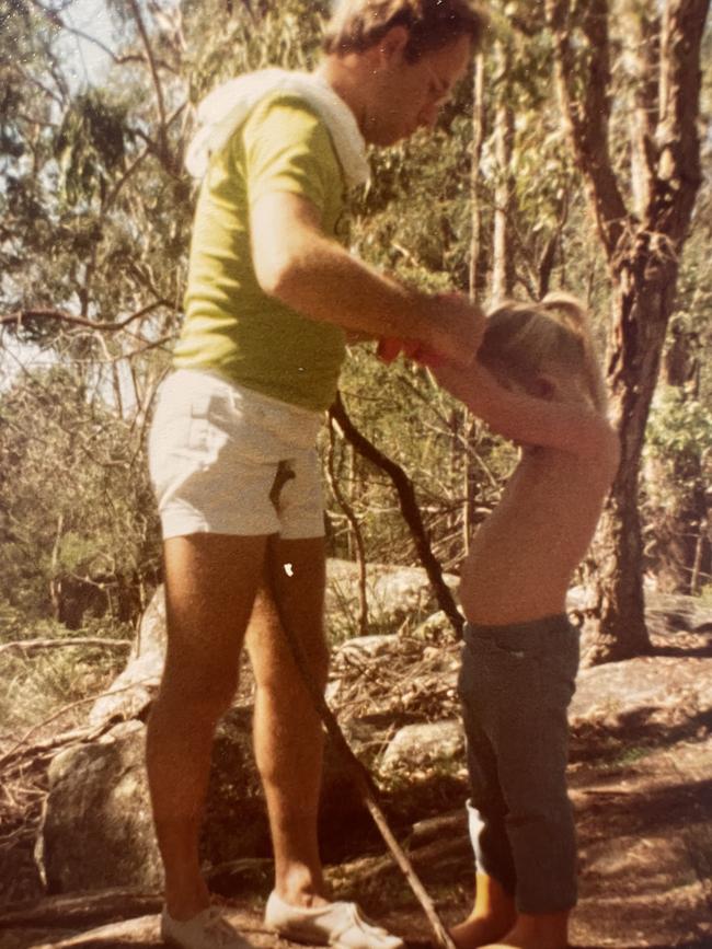 Ali Clarke with her stepdad Rod. Picture: Supplied