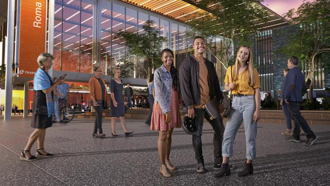 What Roma Street station could look like according to the CRRDA