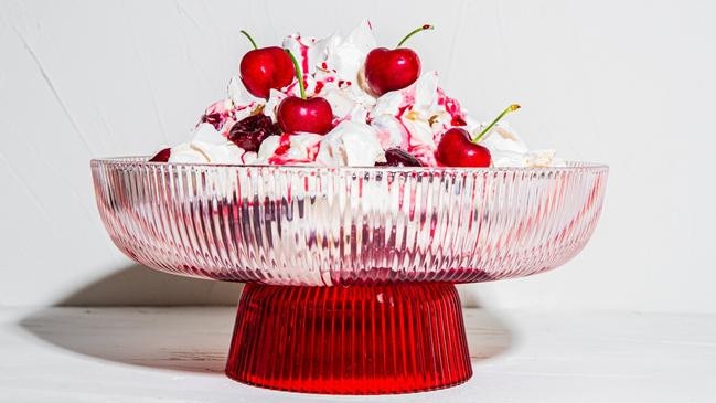 Vanilla, clove and cherry Eton mess. Picture: Nikki To