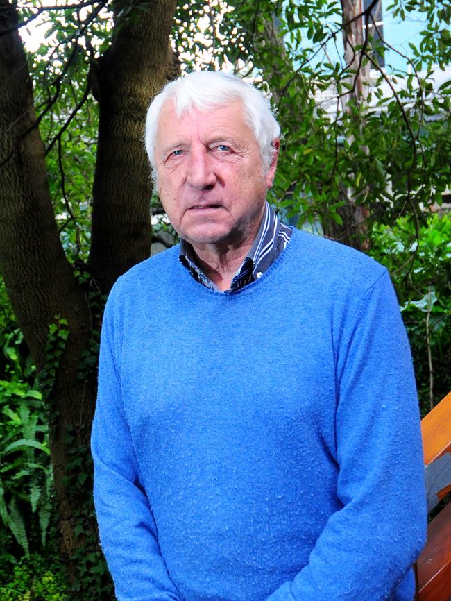 Veteran defence lawyer Kevin Borick, QC, in his Waterfall Gully garden.