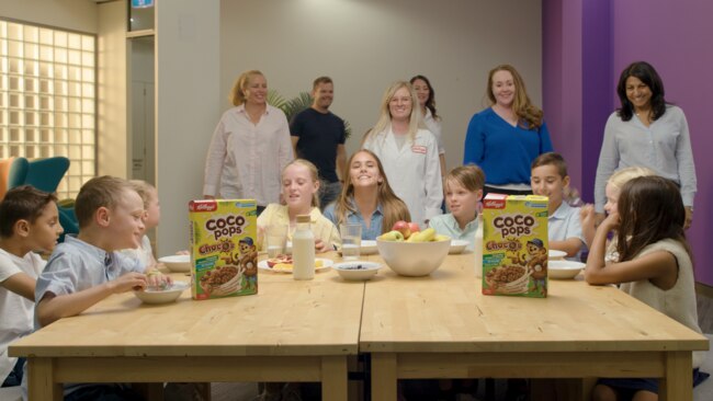 While some people only manage to eat a piece of fruit each morning, research from Kellogg’s has revealed 87 per cent of families eat breakfast together. Picture: Supplied