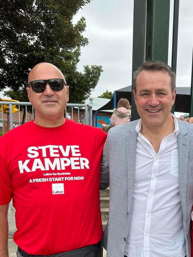 NSW Labor minister Steve Kamper, right, with his brother, Bill, a member of the NSW Liberal Party.