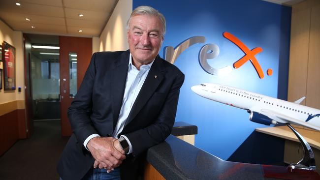 Regional Express (Rex) deputy chairman John Sharp pictured at their headquarters in Mascot, Sydney. Picture: Britta Campion