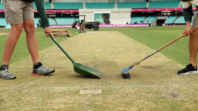 The famous SCG pitch, pictured before the Ashes in 2022 – but what will be served up this week? Picture: Phil Hillyard