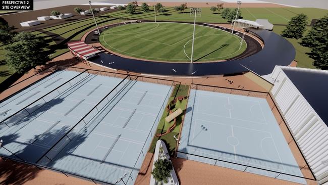 Initial concept designs put forward by the Robe Sports &amp; Recreation Association to the council. Picture: Tredwell Management