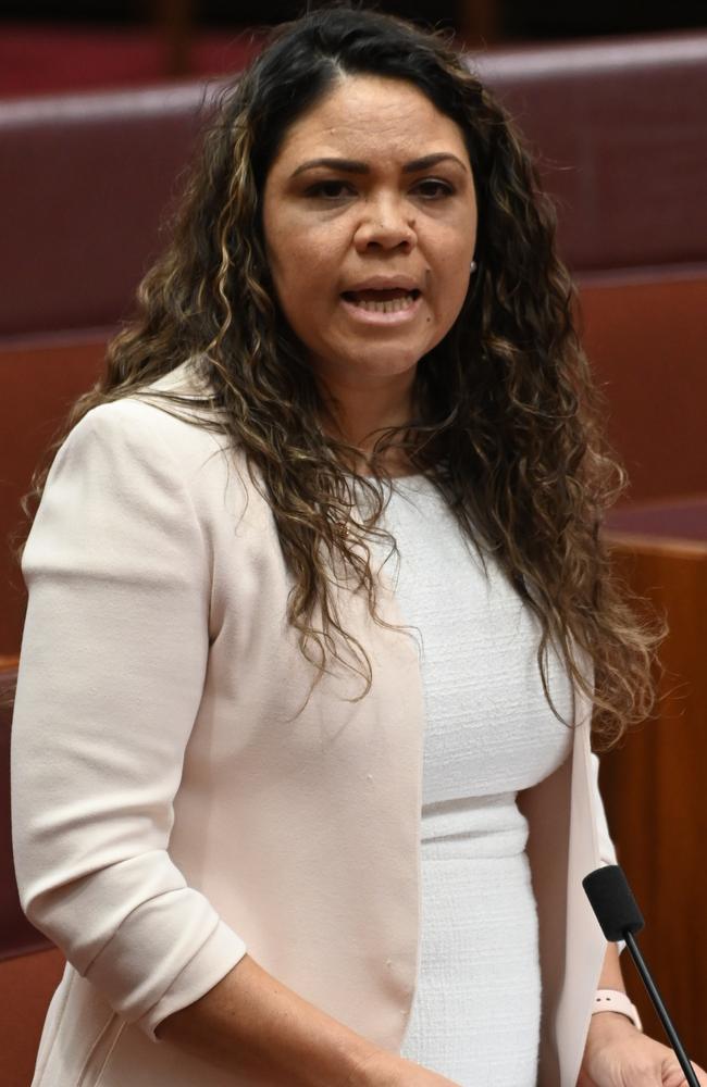 Senator Jacinta Nampijinpa Price in the senate at Parliament House in Canberra. Picture: NCA NewsWire / Martin Ollman