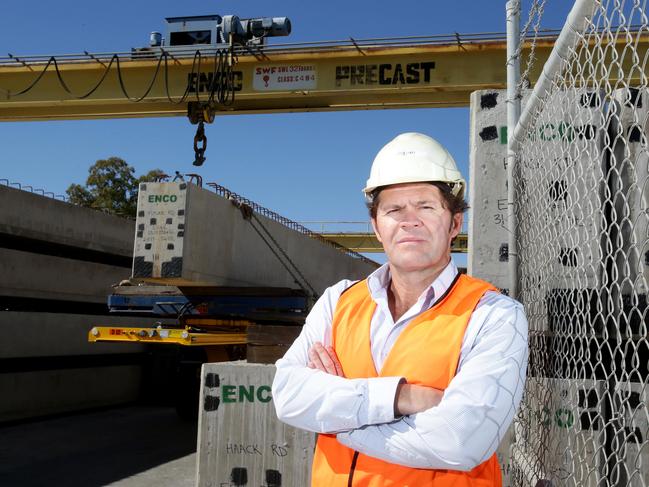 Enco Precast’s Steven James (AAP Image/Steve Pohlner)