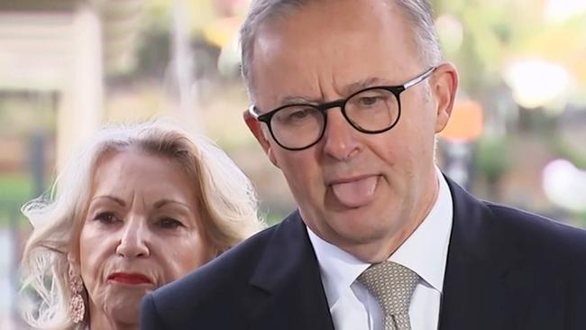 It was a bad first week on the hustings for Anthony Albanese, according to Chris Kenny and Troy Bramston. Picture: Sky News