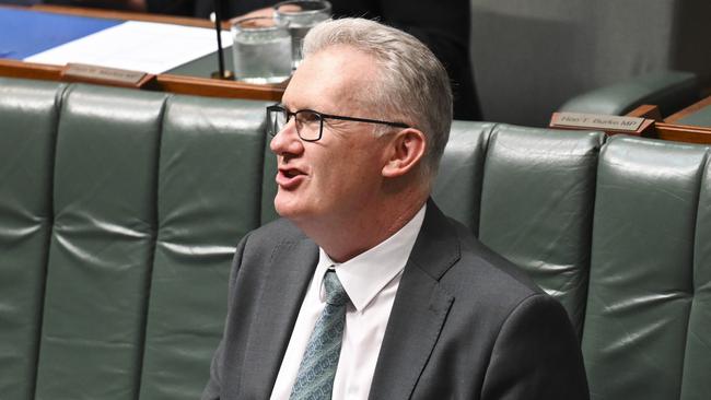 Immigration Minister Tony Burke said he blocked Ms Owens’ visa to protect social cohesion in Australia. Picture: NewsWire / Martin Ollman