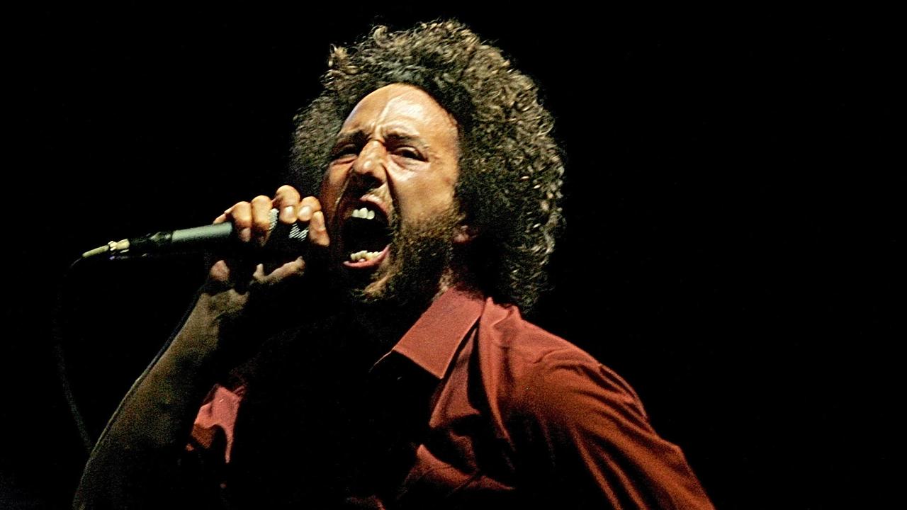 Rage Against the Machine frontman Zack de la Rocha at Coachella in 2007.