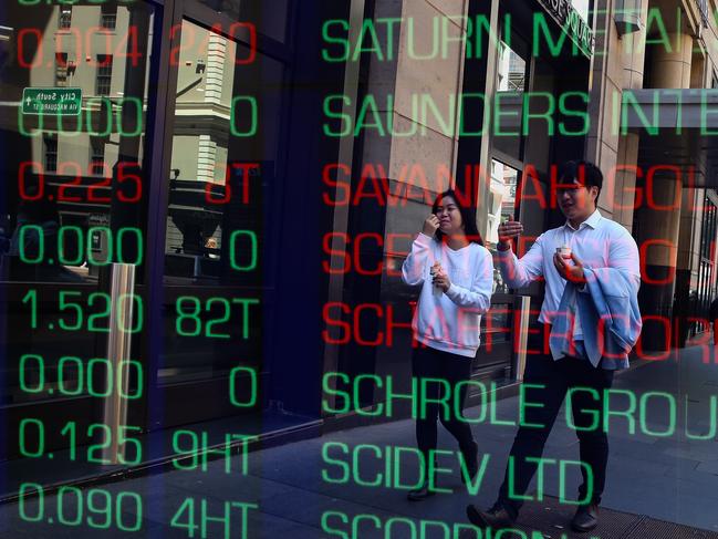 SYDNEY, AUSTRALIA: Newswire Photos- NOVEMBER 07 2023: A general view of the digital boards at the ASX in Sydney as the Reserve Bank meets today to discuss another rate rise. Photo by: NCA Newswire /Gaye Gerard