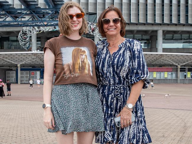 SYDNEY, AUSTRALIA - Daily Telegraph Photos February 26, 2024: Emma and Sarah at Taylor Swift's The Eras Tour concert held at Accor Stadium in Sydney. Picture: Christian Gilles