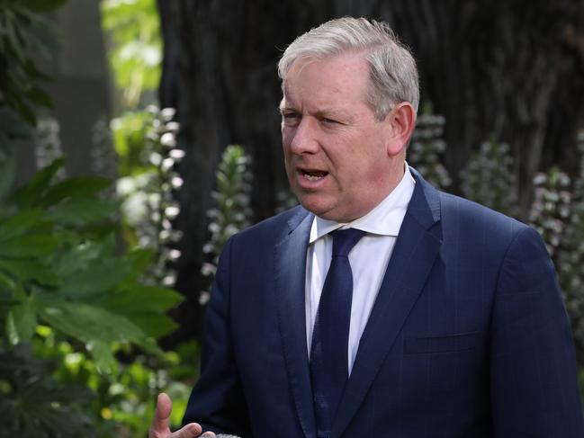 MELBOURNE, AUSTRALIA - NewsWire Photos, DECEMBER 1, 2021. MP David Davis  leaves parliament after the Victorian Parliament had a sitting with a marathon debate going overnight on the Pandemic Bill in the Legislative Council. Picture: NCA NewsWire / David Crosling