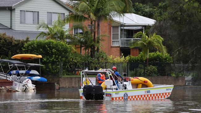 Flooding occurred in Woronora in April last year. Picture: NCA NewsWire / Damian Shaw