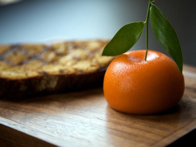 Meat Fruit at Dinner by Heston in Melbourne.