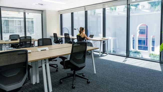 Inside the new Hub Adelaide premises on Pirie St. Picture: Supplied by Hub Adelaide