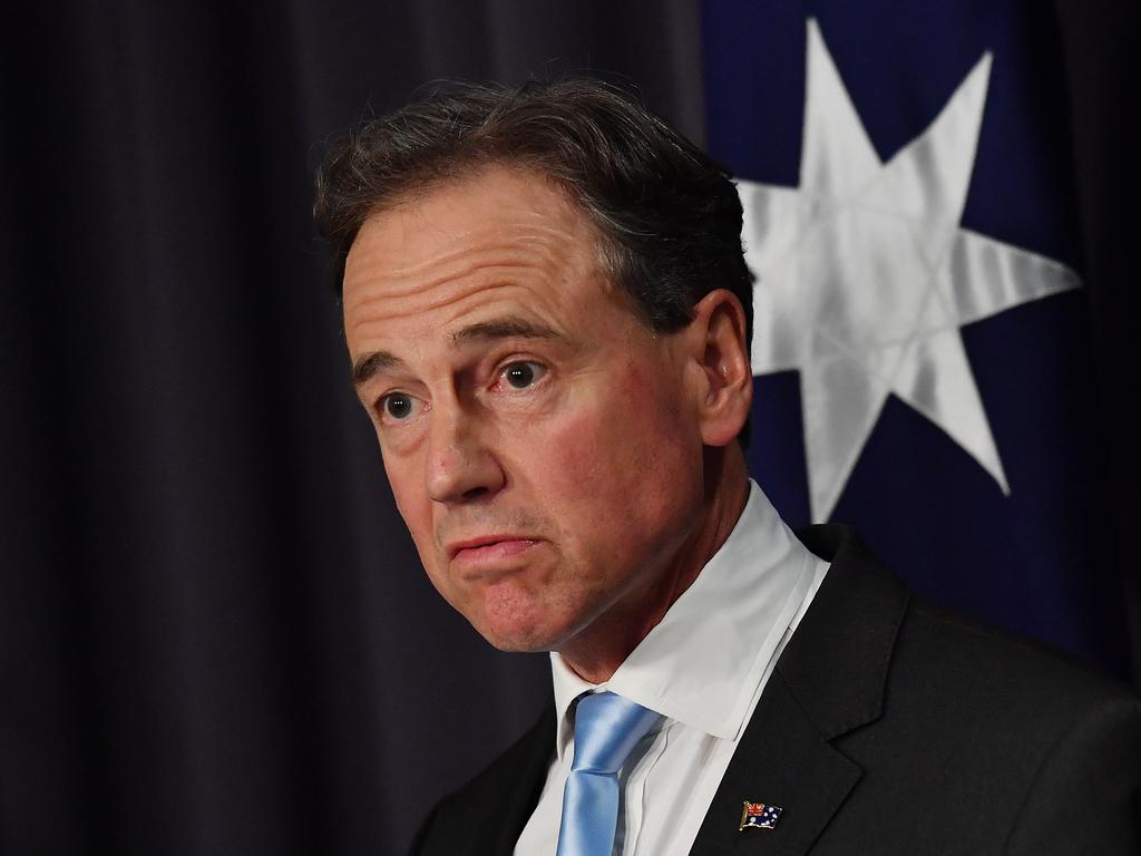 Health Minister Greg Hunt told parliament he was aware Healthcare Australia’s CEO had been stood down. Picture: Getty Images