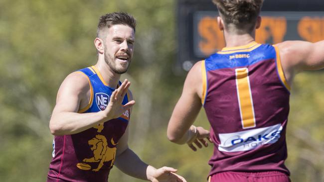 Ryan Bastinac playing for Lions NEAFL side.