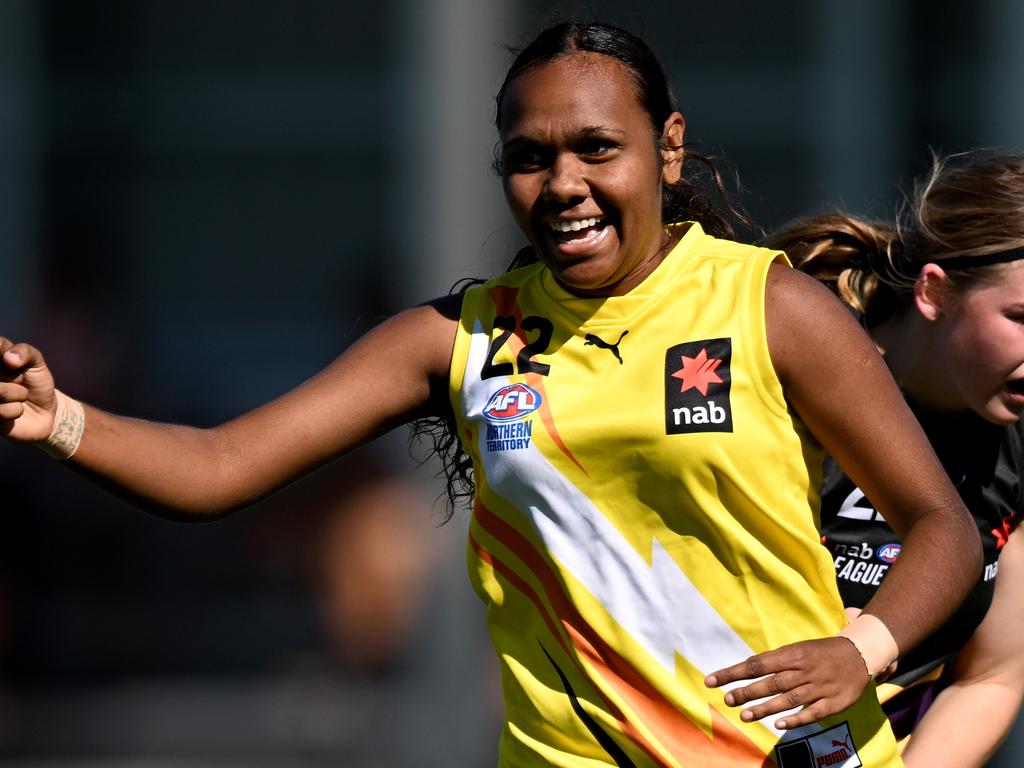 Kyanne Campbell is a father-daughter possiblility for both St Kilda and Sydney. Picture: Morgan Hancock/AFL Photos/via Getty Images