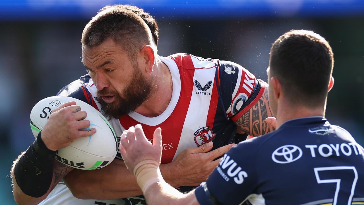 Jared Waerea-Hargreaves laid the platform up front for the Roosters. Picture: Cameron Spencer/Getty Images