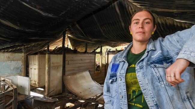 Rahima Jackson, of South Lismore after the floods. Picture: Cath Piltz