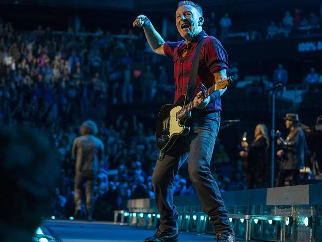 Bruce Springsteen on stage. Photo by DANNY CLINCH