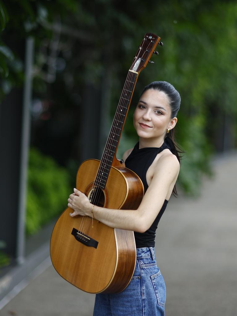 As an eight-year-old, Amber Farnan went to see her favourite singer Missy Higgins in concert the old Cairns Civic Theatre. Next Saturday, the Cairns indie folk pop singer and songwriter will get to meet her musical idol when she plays the opening set for Missy Higgins at Munro Martin Parklands for The Second Act concert. Picture: Brendan Radke