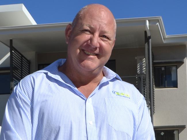 GPH Projects owner Phil Dowthwaite at the Castle Point unit development at Belgian Gardens which the Gold Coast-based  company is building for the Blue Sky funds management group