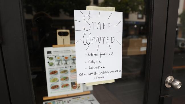 The Gnocchi Gnocchi Brothers restaurant on King St Newtown was closed due to lack of staff. Picture John Grainger