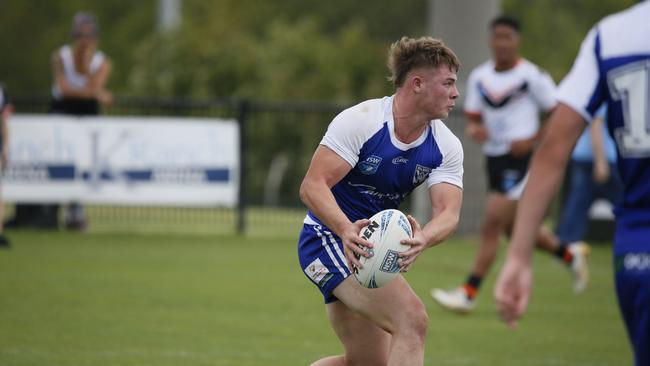 Ricky Carrington in action for the North Coast Bulldogs against the Macarthur Wests Tigers during round two of the Laurie Daley Cup at Kirkham Oval, Camden, 10 February 2024. Picture: Warren Gannon Photography