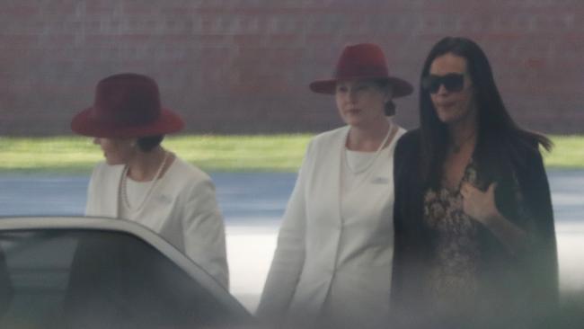 Megan Gale in Perth for her brother’s funeral.