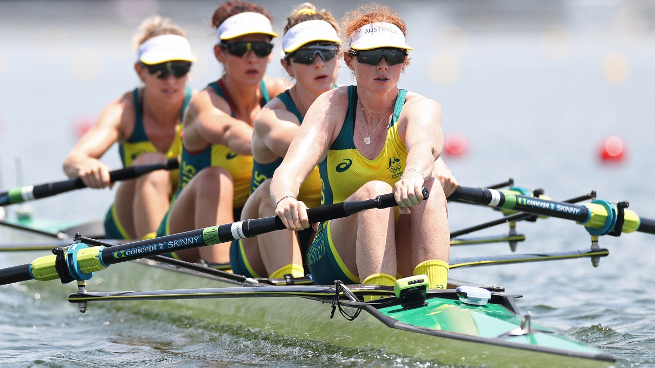 Australian rowers wins gold in men’s and women’s four Sky News Australia