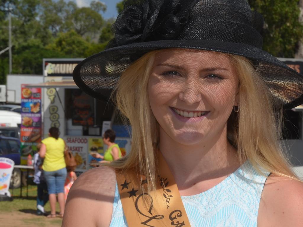 Miss Showgirl Danyelle Young at the 2017 Gayndah Show.